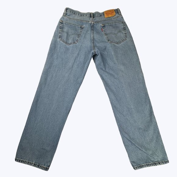 Levis 550 Men's Blue Jeans Size 36x32 Great Pre Owned condition - Picture 4 of 7